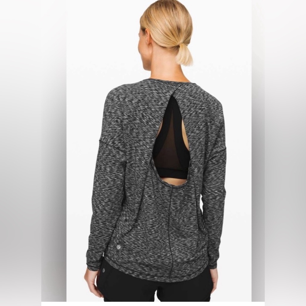 Lululemon long sleeve cut out back top